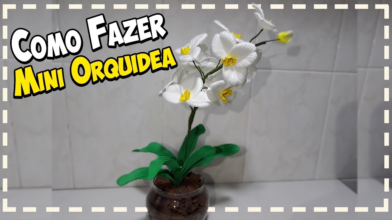 Mini Orquídea feita com frisador do Miolo da Orquídea | Cantinho da Leila