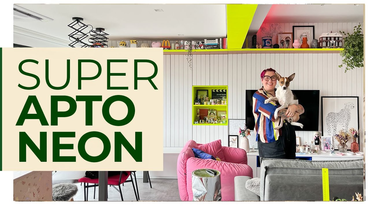 APTO COM DECOR NEON - NOVA FORMA DE TER COR EM CASA - SUPER DIFERENTE - ELA OUSOU E ACERTOU!
