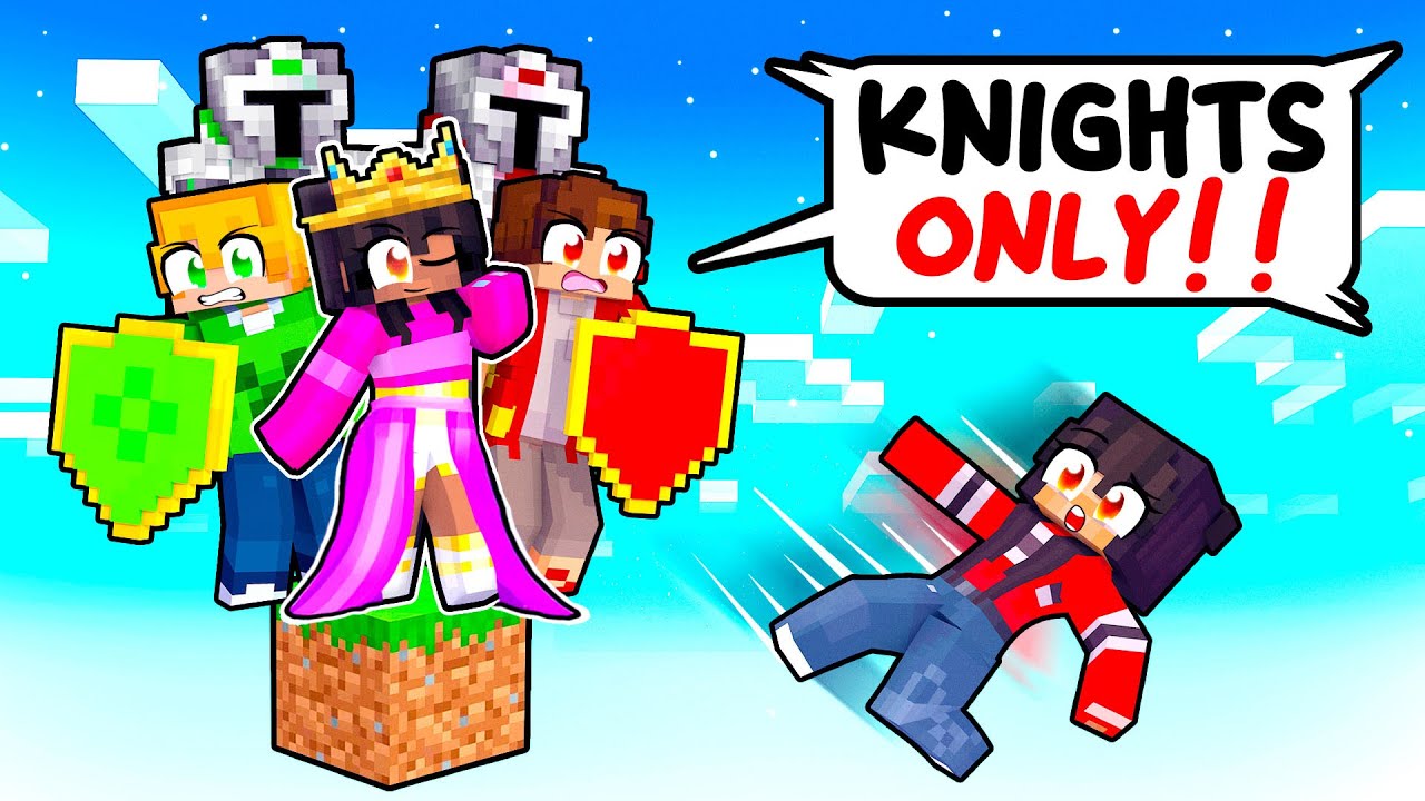 ONE PRINCESS stuck on a KNIGHTS ONLY One Block!