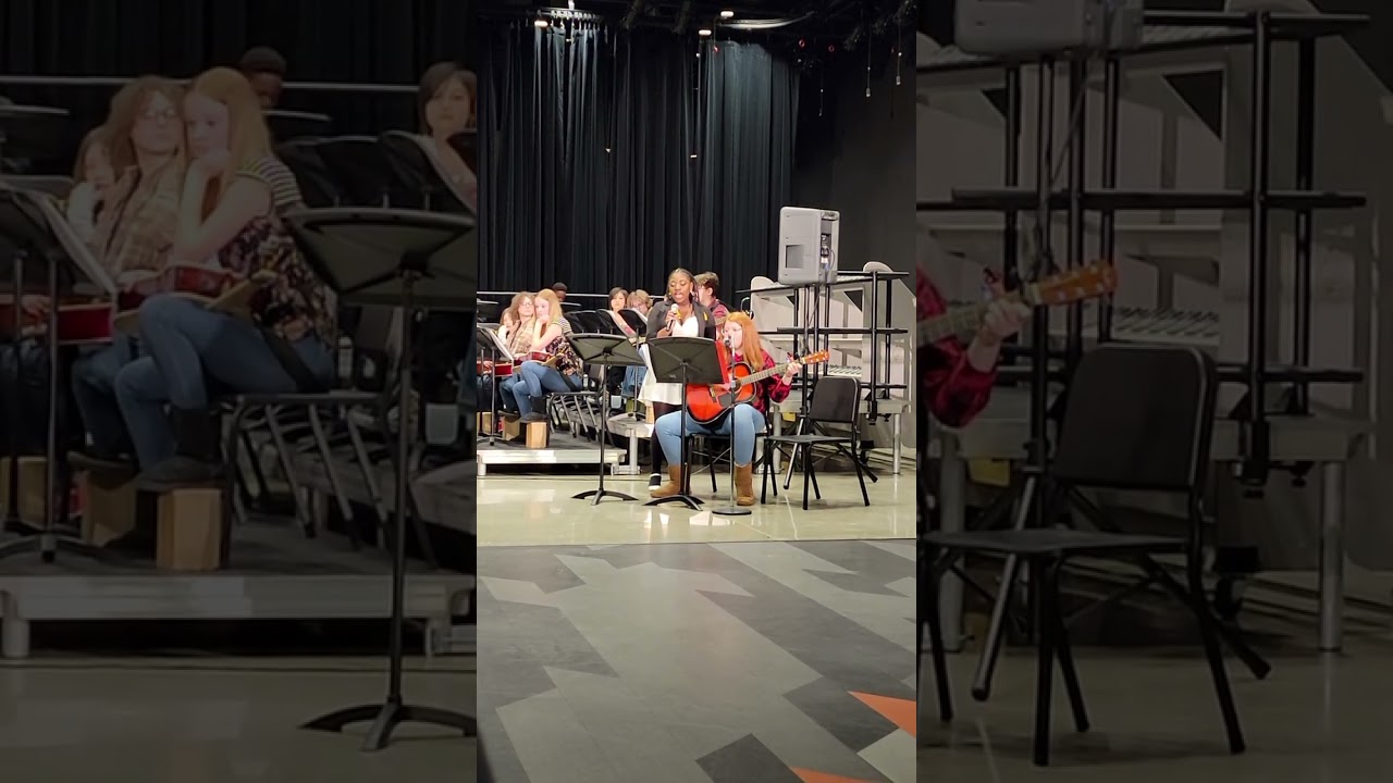 Marlee's first guitar performance in middle school