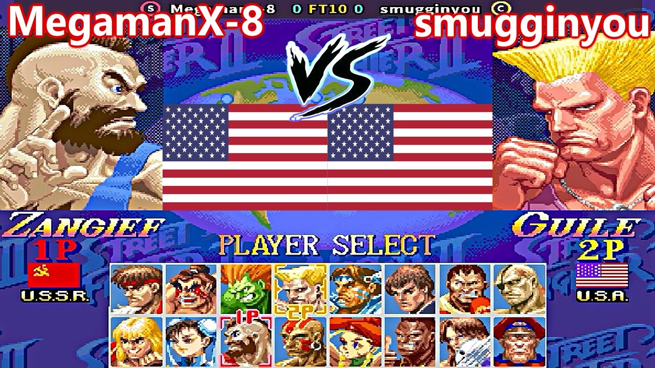 Super Street Fighter II X: Grand Master Challenge - MegamanX-8 vs smugginyou FT10