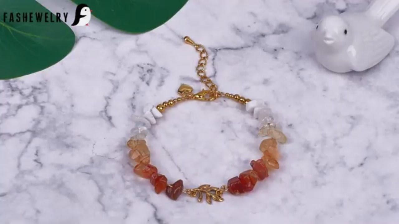 Gemstone Chip Bead Bracelet | Handmade Gems Bracelet | Jewelry Making | Fashewelry