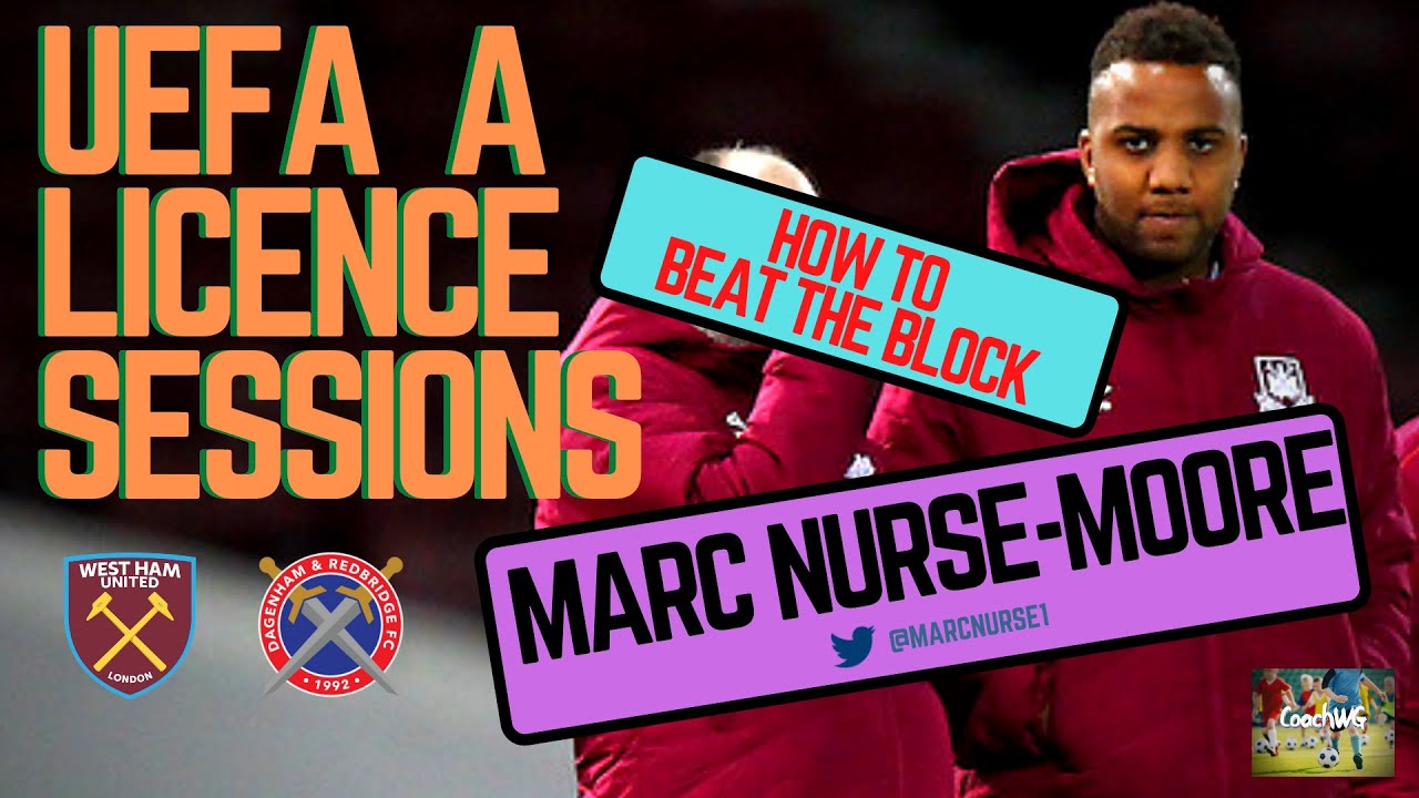 UEFA A Licence Soccer Coaching Sessions  | How To Beat The Block | Marc Nurse-Moore