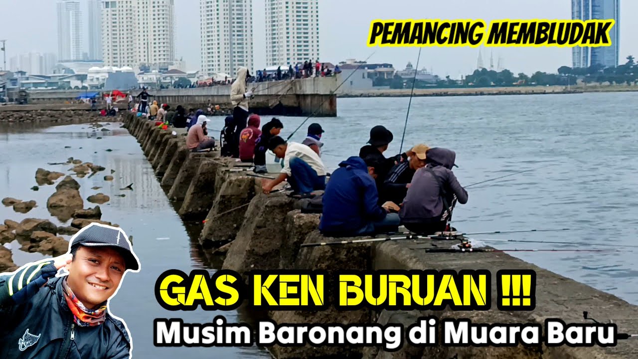 Negek Bareng Target Baronang Mancing di Dam Hijau Muara Baru, Pemancing Membludak‼️