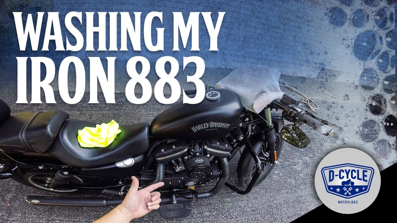 HOW TO WASH A HARLEY DAVIDSON IRON 883