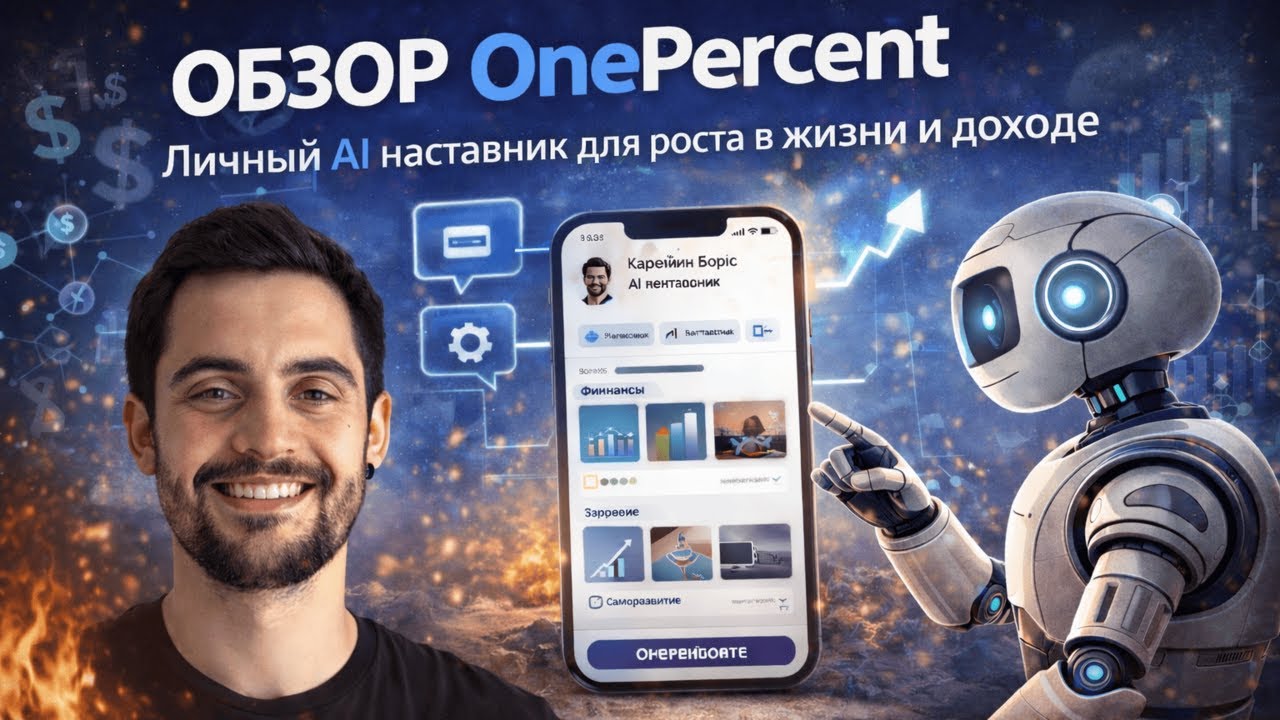 Обзор сервиса OnePercent - личный AI наставник для роста в жизни и доходе