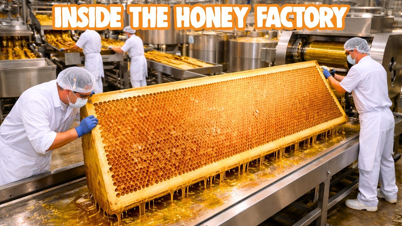 Inside the Honey Processing Factory: From Beehives to Clear Golden Honey
