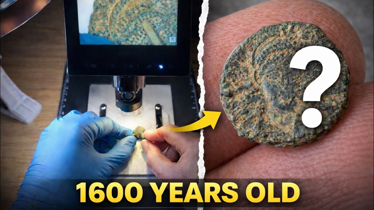 Cleaning and Identifying an Ancient Roman Coin | Timelapse Restoration