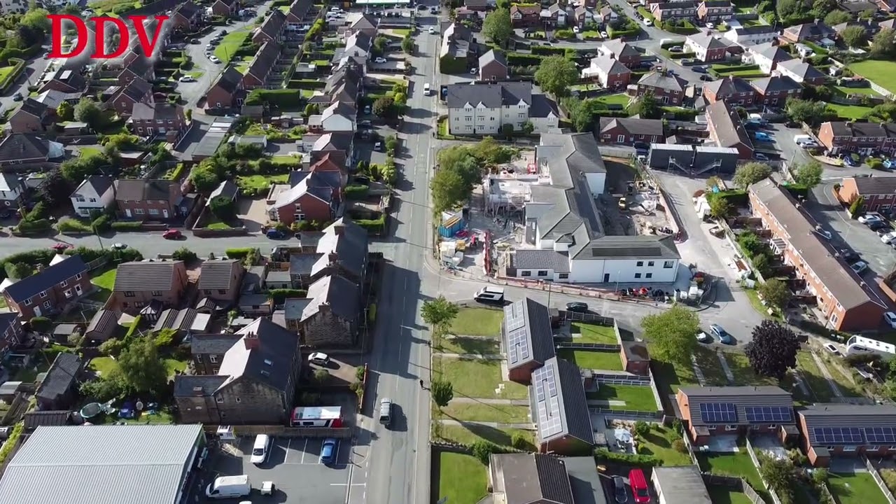 Flight over Coedpoeth Wrexham
