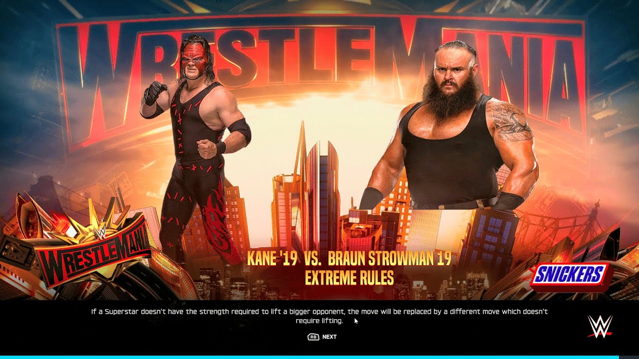 WWE 2K25 - Кейн против Брауна Строумана - Кто победит в экстремальном режиме?