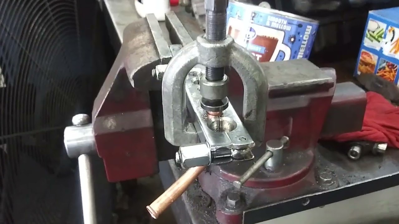 Flare copper tubing, transmission cooler line repair