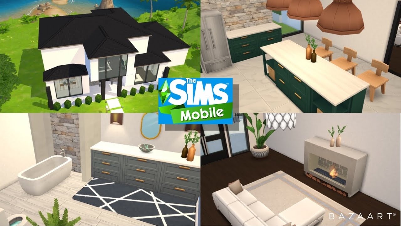 Sims Mobile • Modern House Speed Build