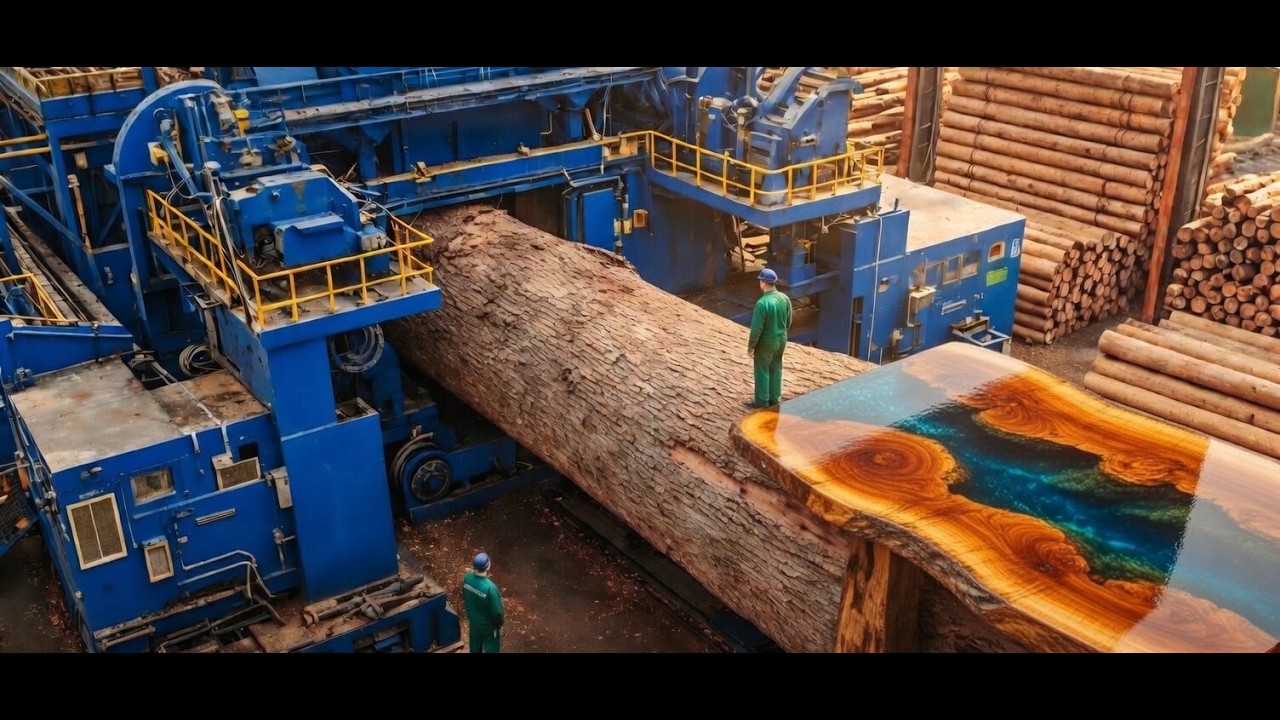 Inside the Largest Sawmill – How Plywood Is Made From Giant Logs (Full Process)