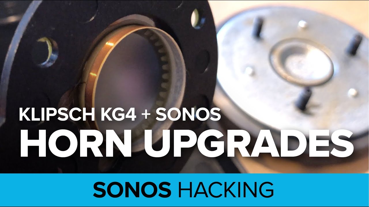 Klipsch KG4 + Sonos Bi-amp: Bob Crites titanium diaphragm + horn damping DIY upgrades