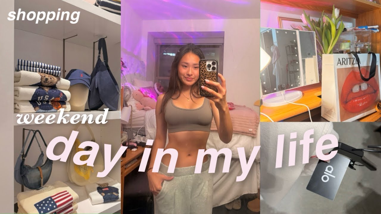 8am weekend day in my life | shopping, GRWM, friends, haul