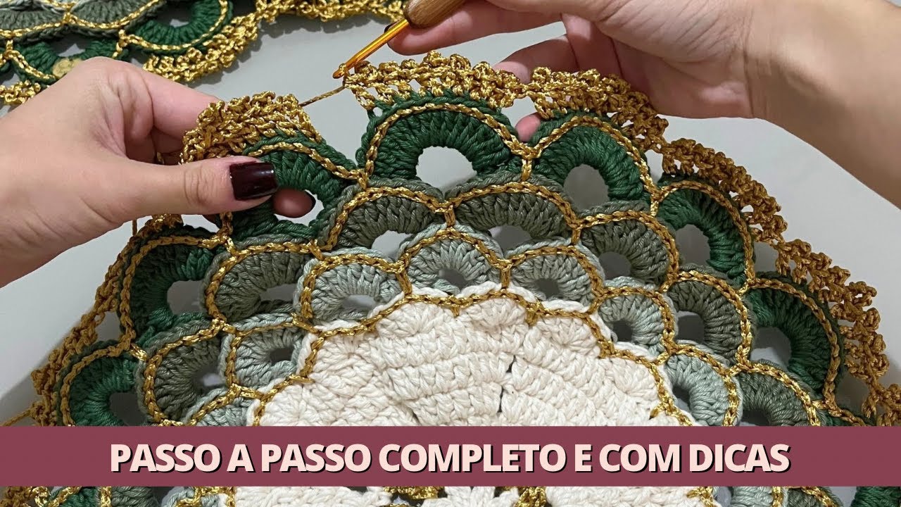 PASSO A PASSO SOUSPLAT TURCO LUXO COM FIO AMIGURUMI | PASSO A PASSO SOUSPLAT DE CROCHÊ LUXO