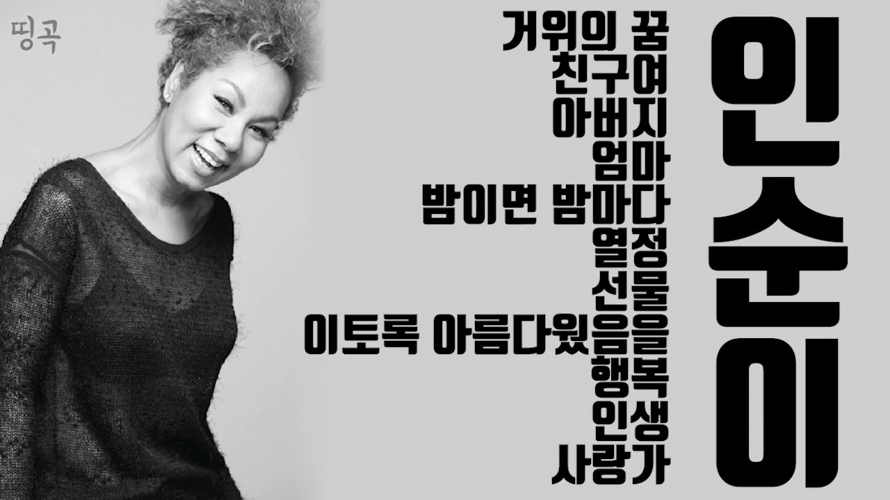 ❤인순이❤ 베스트 히트곡 노래모음 연속 듣기