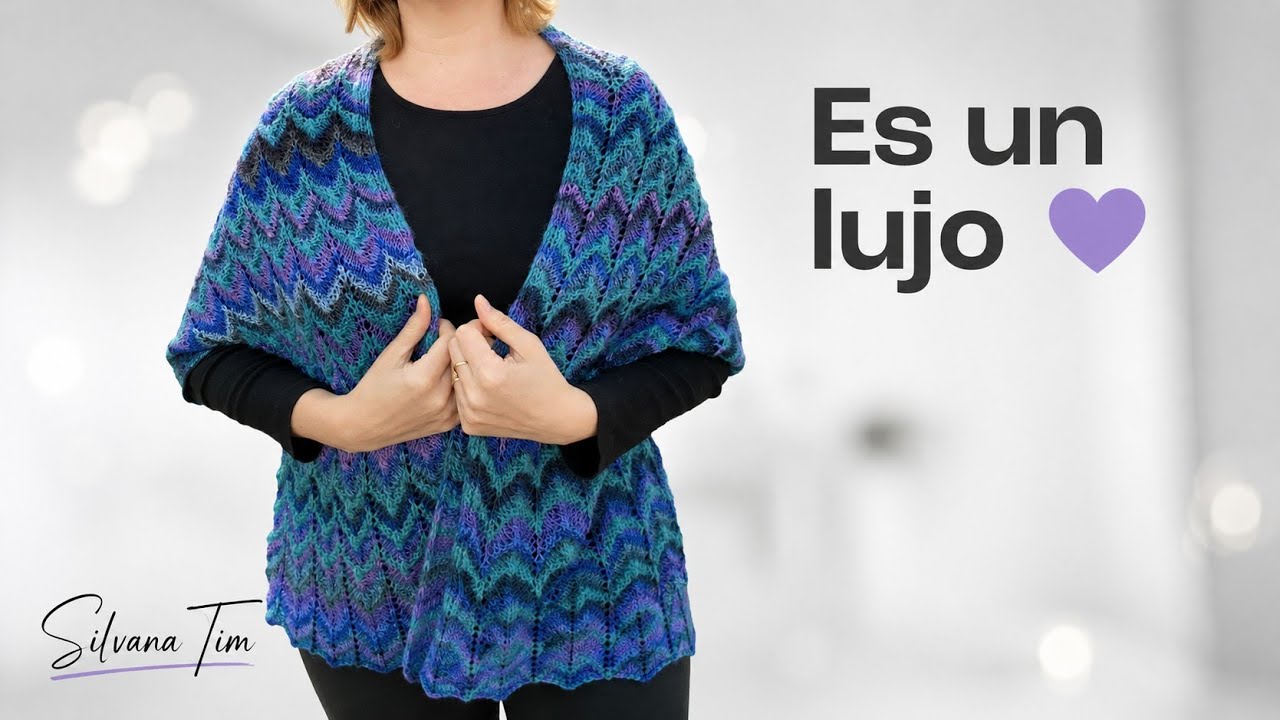 CÓMO TEJER CHAL / BUFANDA con Punto ZigZag Missoni / Silvana Tim