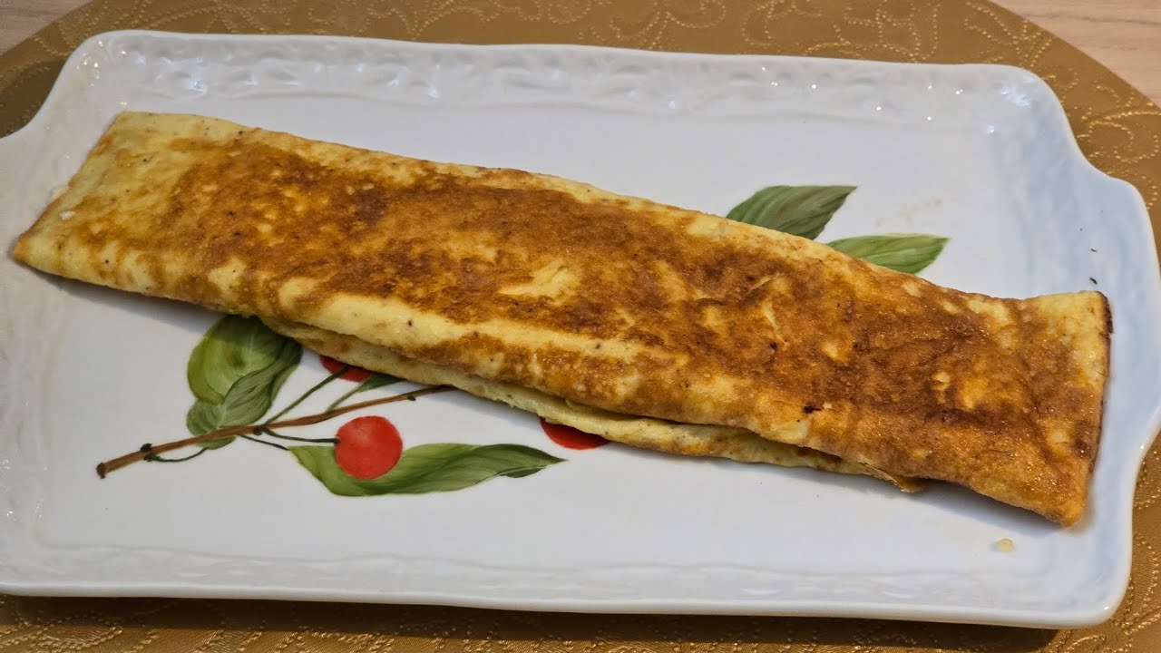 Omelette farci aux fromages البيض المقلي و المحشي بالجبن وصفة اقتصادية سهلة و بنينة 
