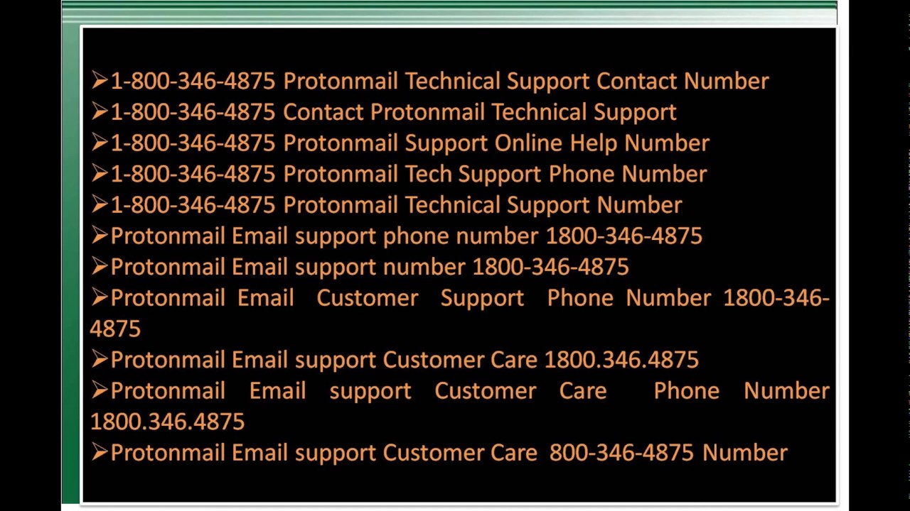 ProtonMail 1-800-346-4875 Technical Support Phone Number