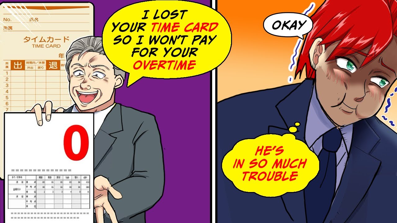 My boss told me he lost my time card, so he lost track of the amount of overtime hours that I worked