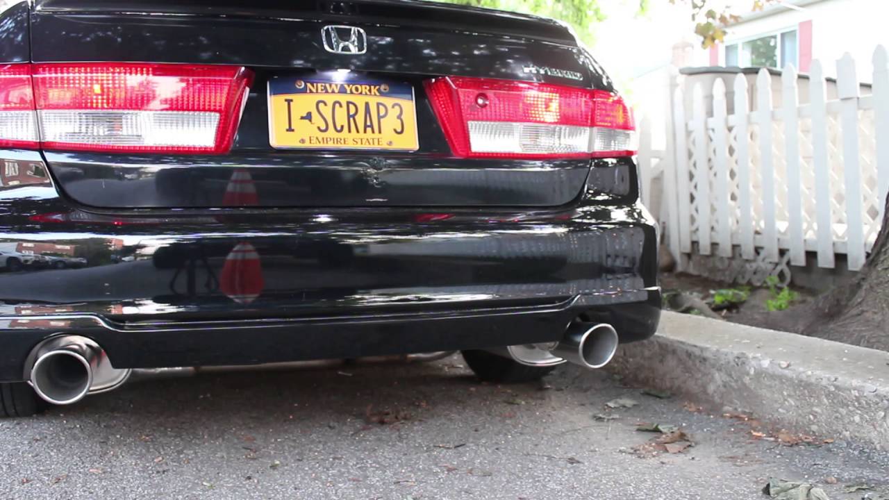 04 Accord 7th Gen V6 sedan with Tsudo Mufflers Pt. 2