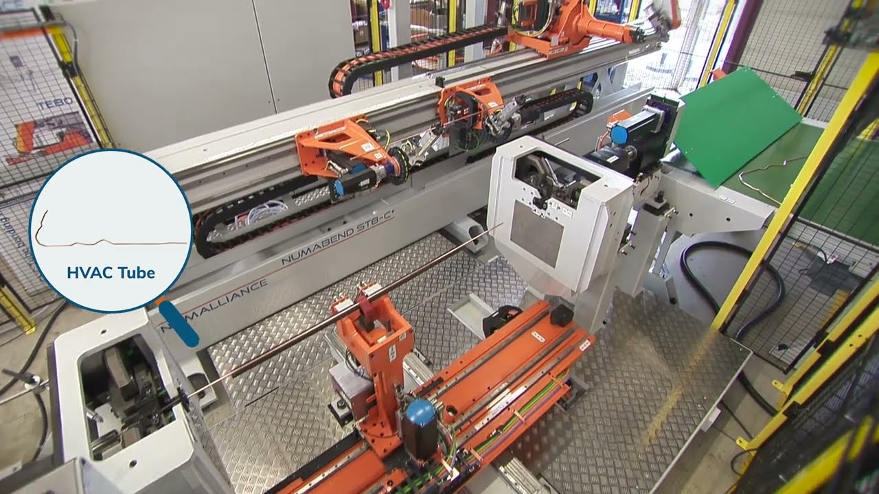 HVAC bending and endforming automated cell