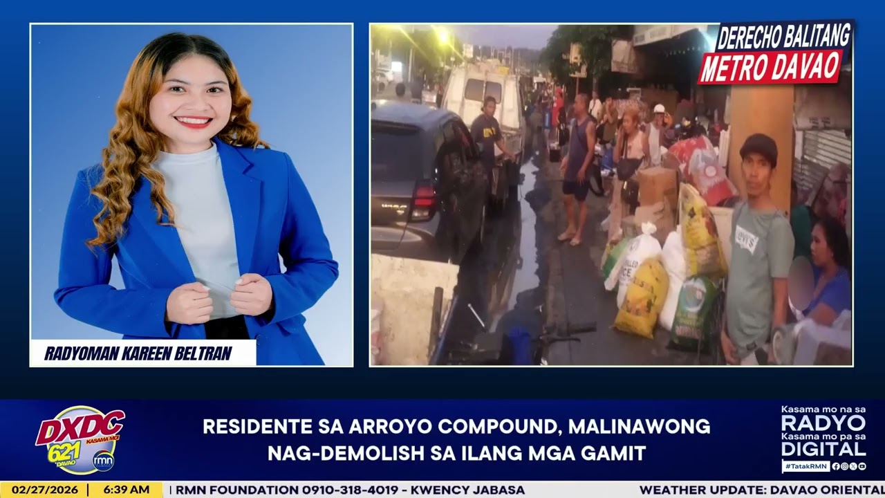 RESIDENTE SA ARROYO COMPOUND, MALINAWONG NAG-DEMOLISH SA ILANG MGA GAMIT
