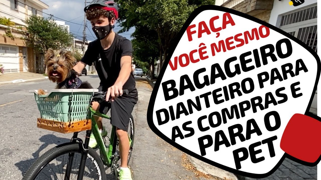 DIY Bagageiro em PVC com cesta para levar compras ou o pet. Faça você mesmo By Starrett e Pedaleria.