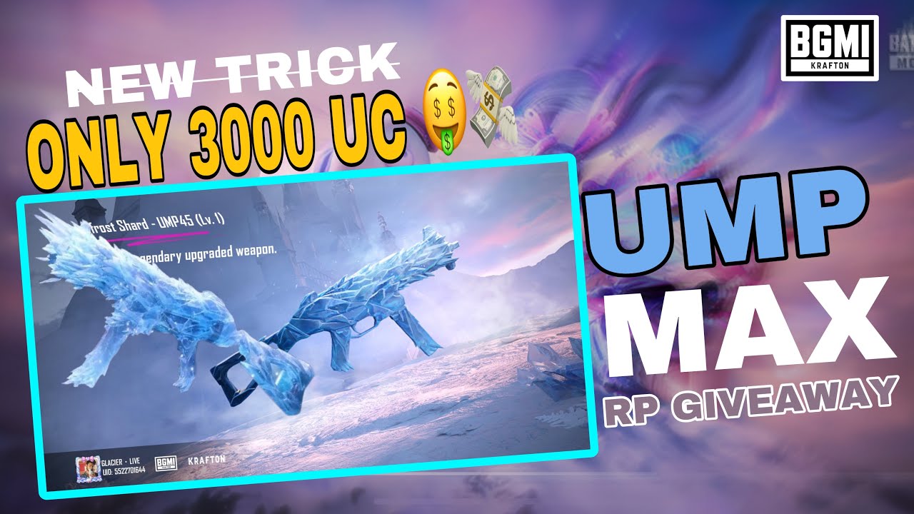 SCARL GLACIER & UMP GLACIER CRATE OPENING | BGMI NEW ULTIMATE SET OPENING | GLACIER LIVE