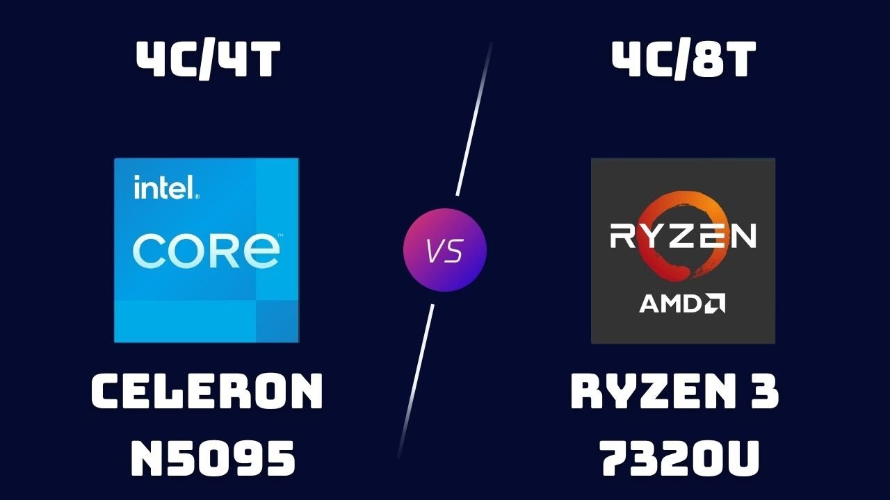 Celeron N5095 vs Ryzen 3 7320U &ndash; Entry-Level Laptop CPU Comparison