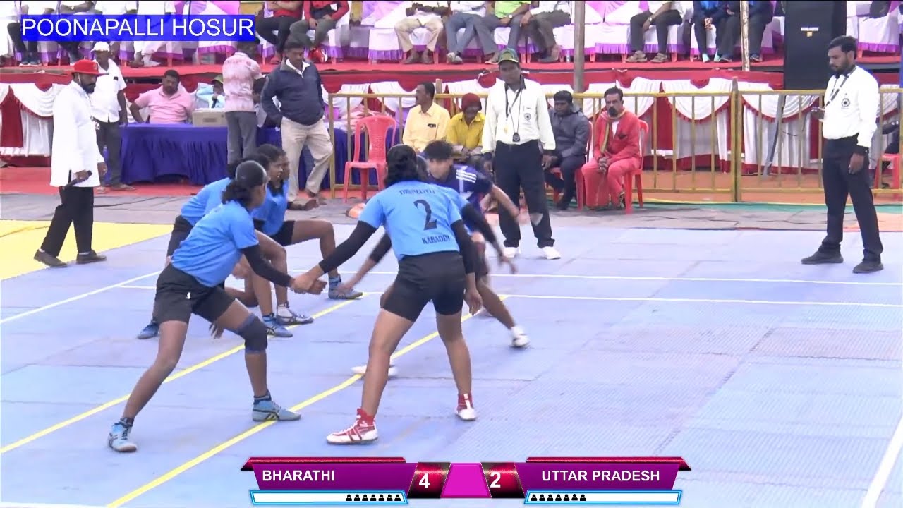 KNOCKOUT | Bharathi Tirunelveli Vs UP state | All India Kabaddi Tournament 2026 | Poonapalli