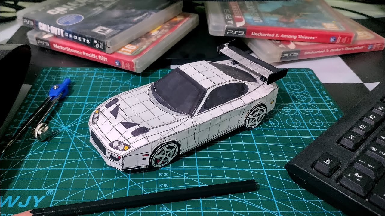 How to make Toyota Supra MK4  Out of Paper