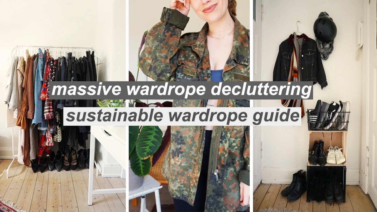 SUSTAINABLE WARDROBE DECLUTTERING //  zero-waste fashion + making a depop shop