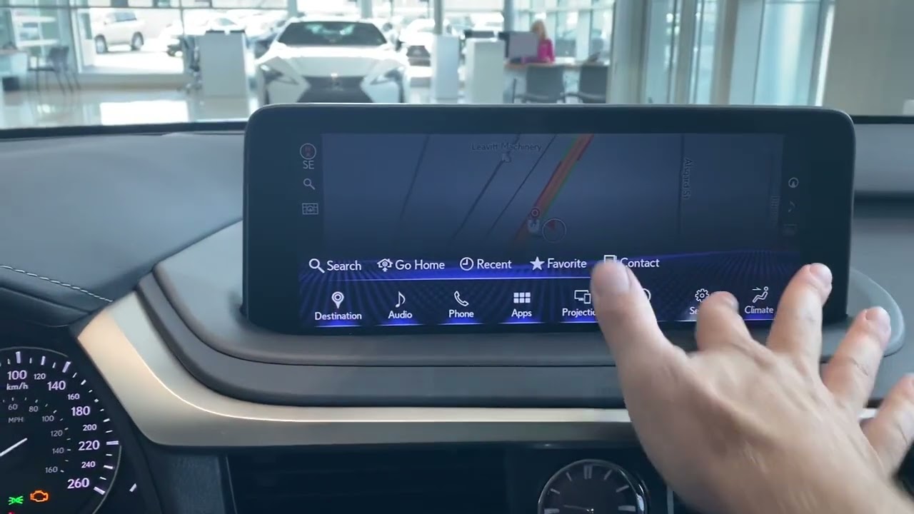 2022 Lexus RX 350/450h - adding a &ldquo;favourite&rdquo; to your navigation system