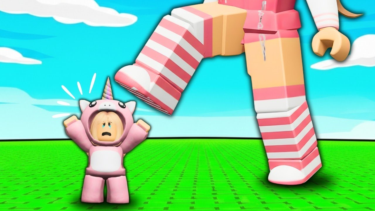 VICK e BABY FICARAM GIGANTES no ROBLOX!