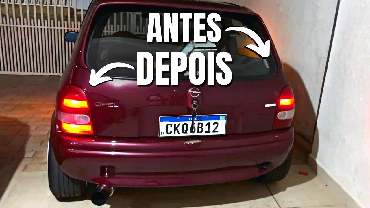 LANTERNA DUPLA NO CORSA + Dicas de lâmpada