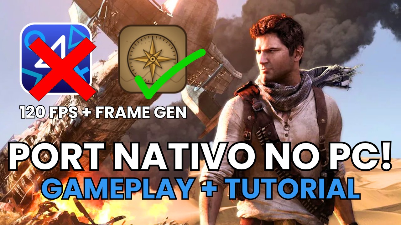 COMO JOGAR UNCHARTED COLLECTION NATIVAMENTE NO PC! Tutorial Completo