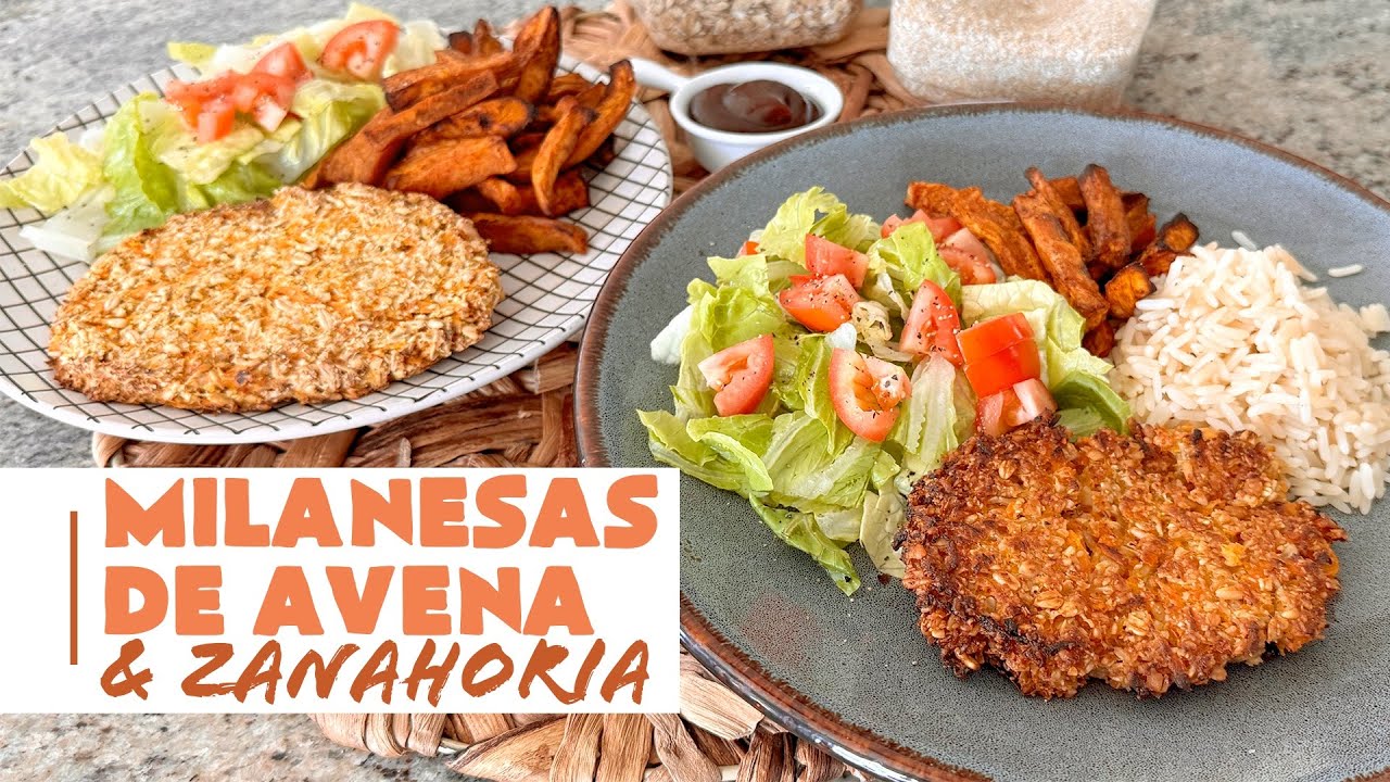 MILANESAS DE AVENA Y ZANAHORIA (fáciles, económicas y deliciosas)