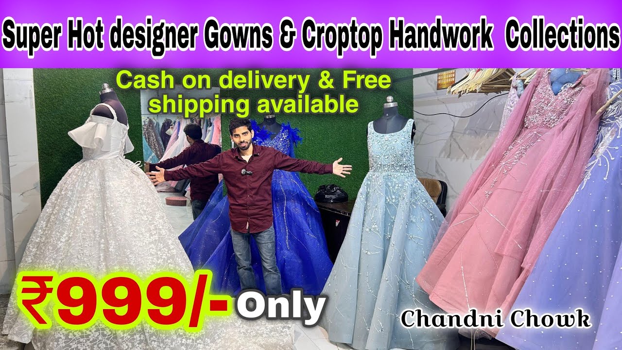 Super Hot Gowns & Croptop Collection | gown on wholesale | croptop on wholesale | danish Collection