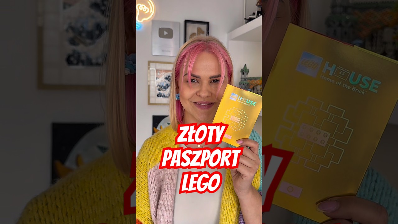 Unikalny ZŁOTY paszport LEGO