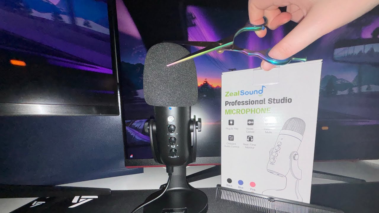 ASMR - unboxing and testing my new mic