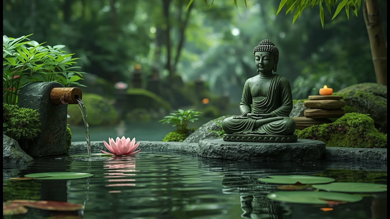 Soothing Healing Music for Meditation & Sleep 🌿 Water Sounds, Calm Anxiety