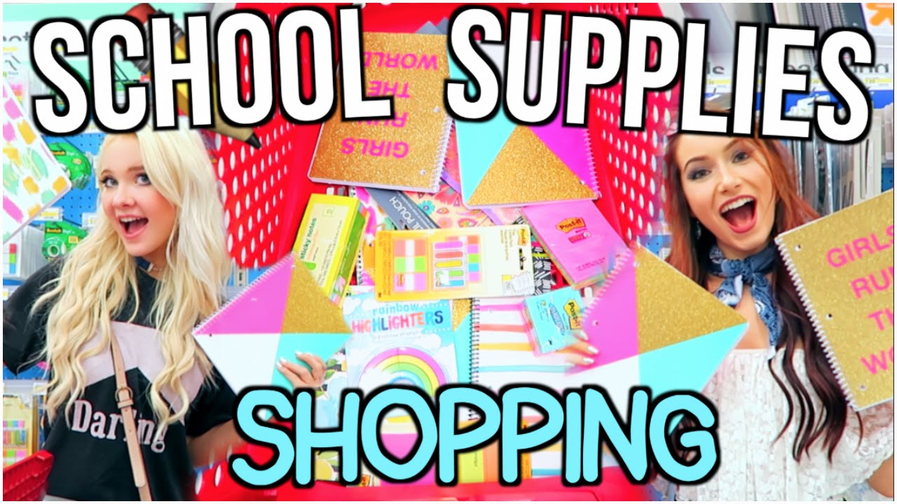 BACK TO SCHOOL SUPPLIES SHOPPING!