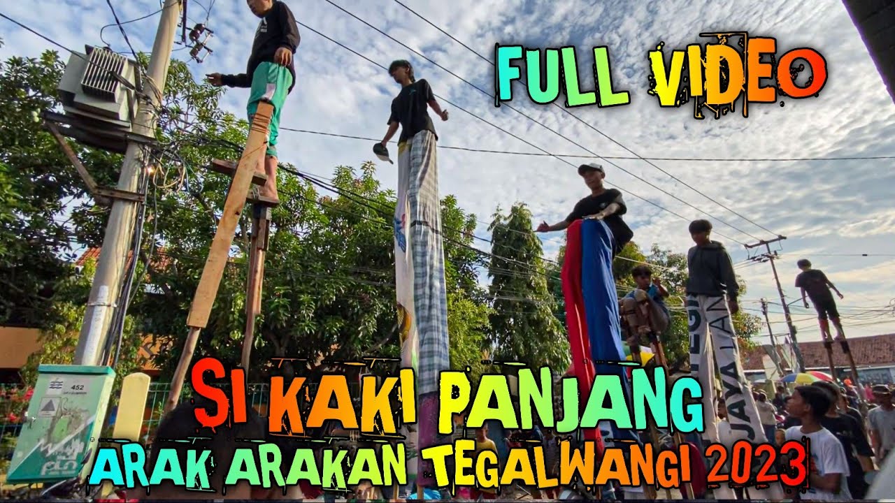 Full JANGKUNGAN Arak arakan Desa TEGALWANGI 2023 ❗️ Enggrang Si Kaki Panjang Cirebon