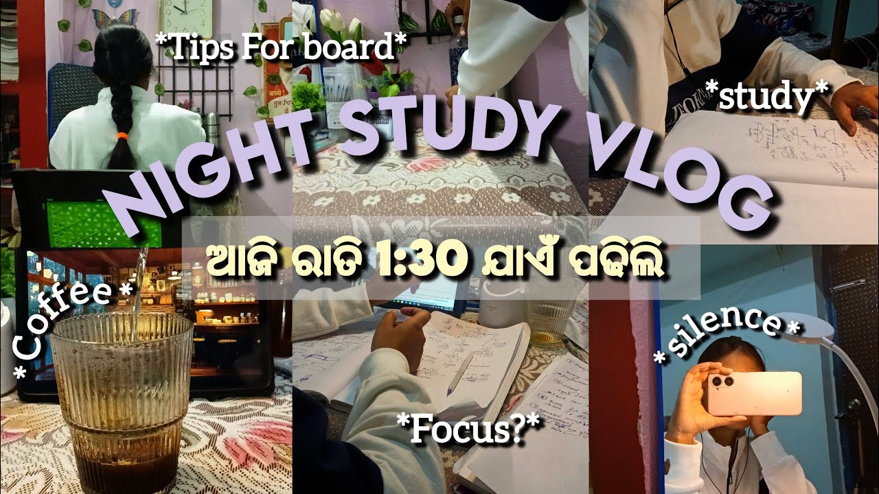 🍃1:30am Night Study||Bank Exam Preparation|Odia Vlog#smrutidc #odiavlog 