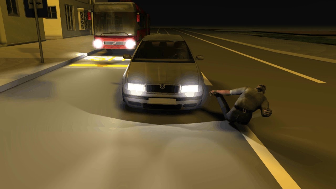 CDV: Pedestrian-vehicle accident - inattention (2020)