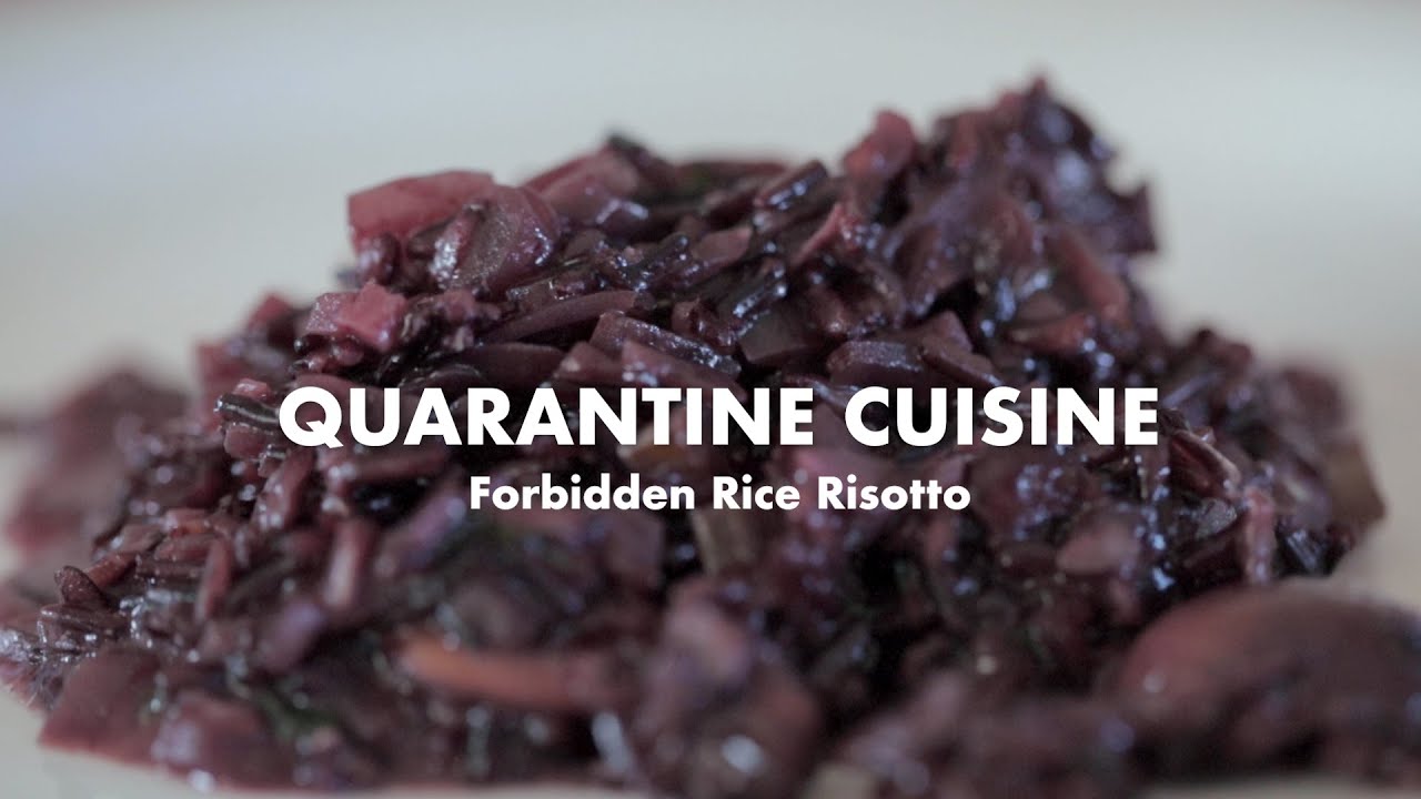 How to make Black Rice Risotto | Quarantine Cuisine