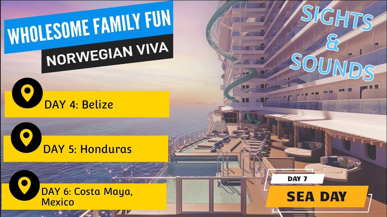 SIGHTS AND SOUNDS From The Norwegian Viva Cruise Line | WHOLESOME FAMILY FUN | part 2 🛥🏖☀️