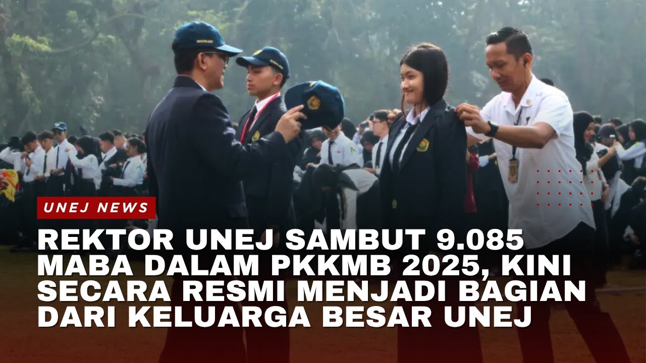 Rektor UNEJ Sambut 9.085 Mahasiswa Baru dalam PKKMB 2025